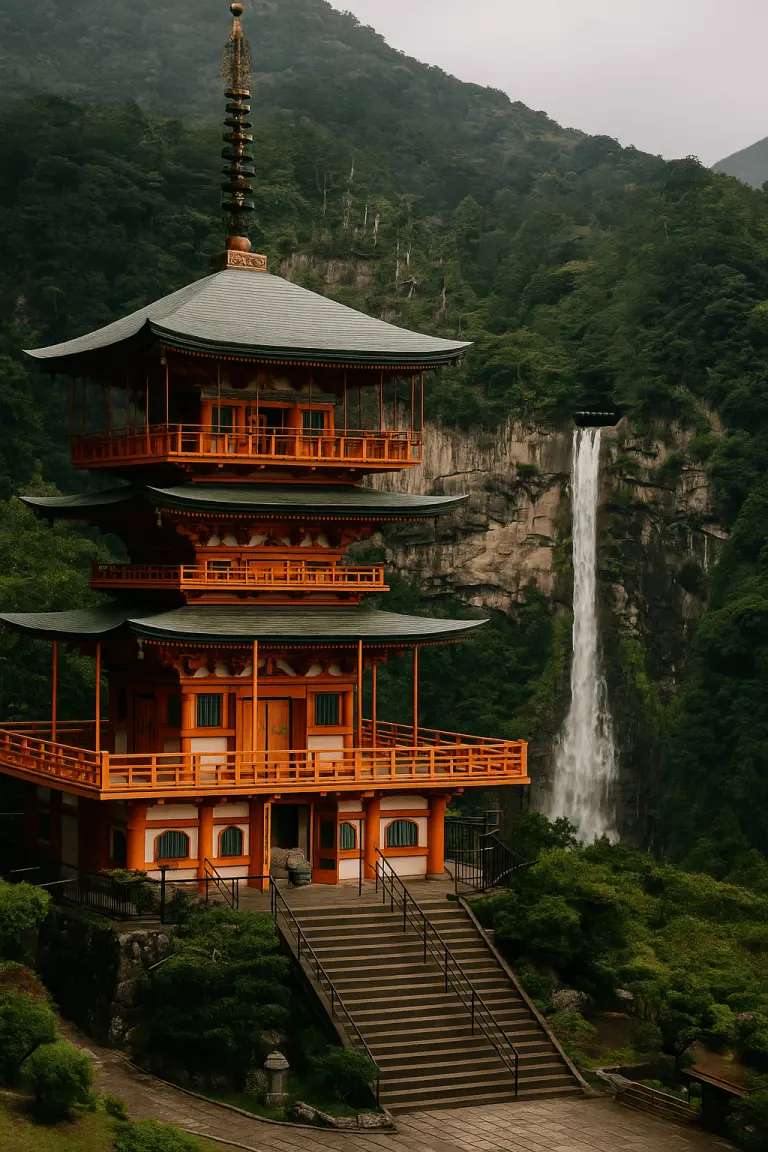 Wakayama Pagode Seiganto-ji et cascade Nachi à Wakayama – site spirituel emblématique du Japon